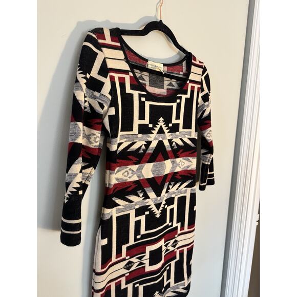 Ralph Lauren Denim & Supply RETIRED Southwest Aztec Print Bodycon Mini Dress - M - Picture 2 of 7